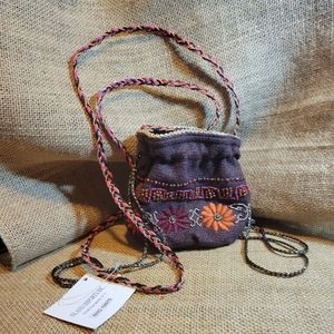 Christian Livingston Small Drawstring Beaded Drawstring Pouch